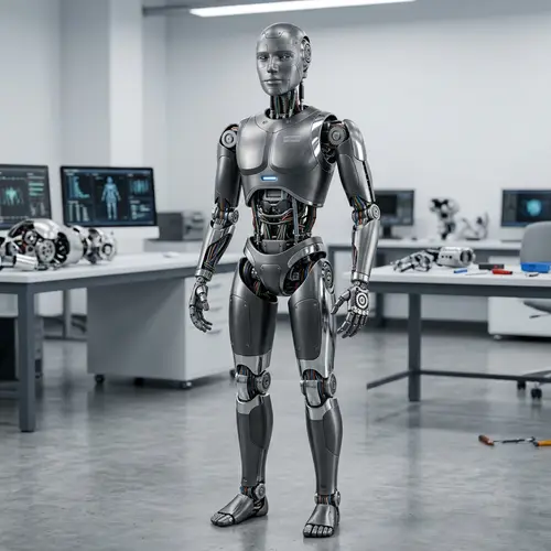 Humanoid Robot Design: Blending Human and Machine Elements