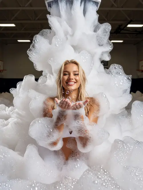 Bubbly Foam Party Photoshoot Fun