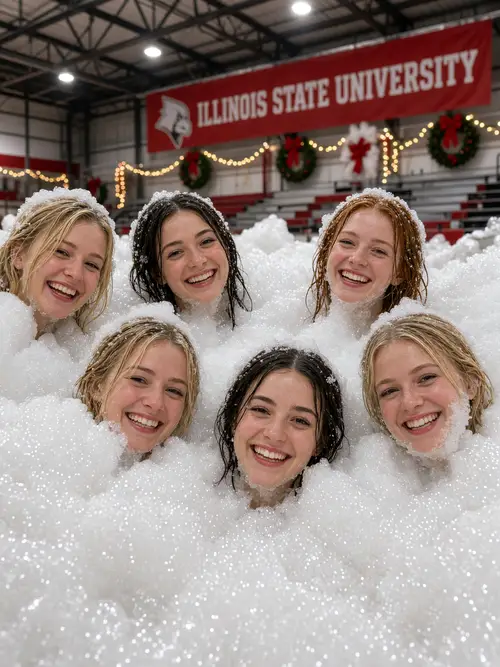 Indoor Christmas Foam Party at ISU