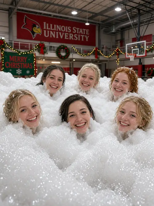 Christmas Foam Party at Illinois State University