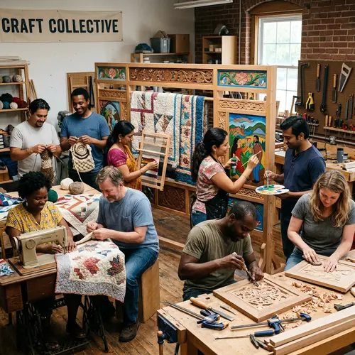 Interdisciplinary Handicraft Project: Woodworking, Painting, Sewing & Collaboration