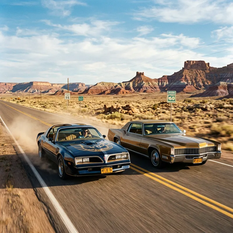 1978 N.Y. Racing 1968 Eldorado on Desert Highway