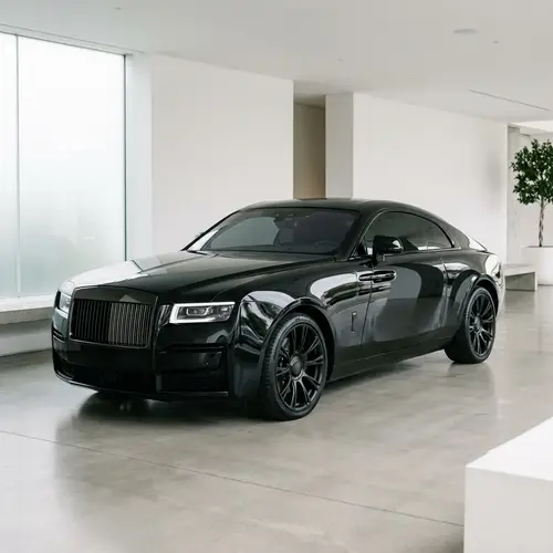 Luxurious Black Coupe Car - Elegance & Power