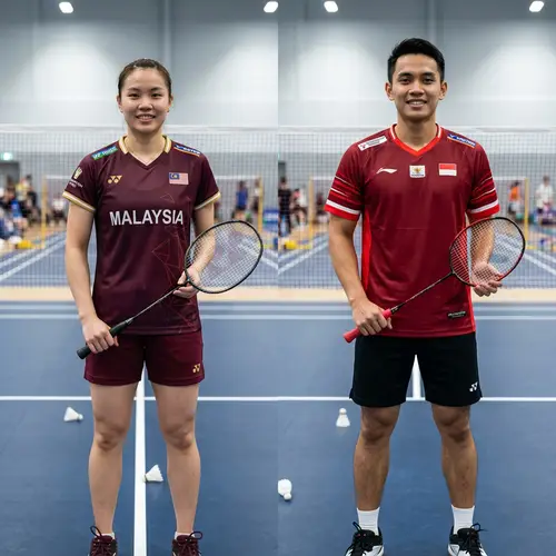 Dark Maroon Badminton Jersey Collection