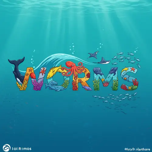 Marine Animal Logo Design for WoRMS