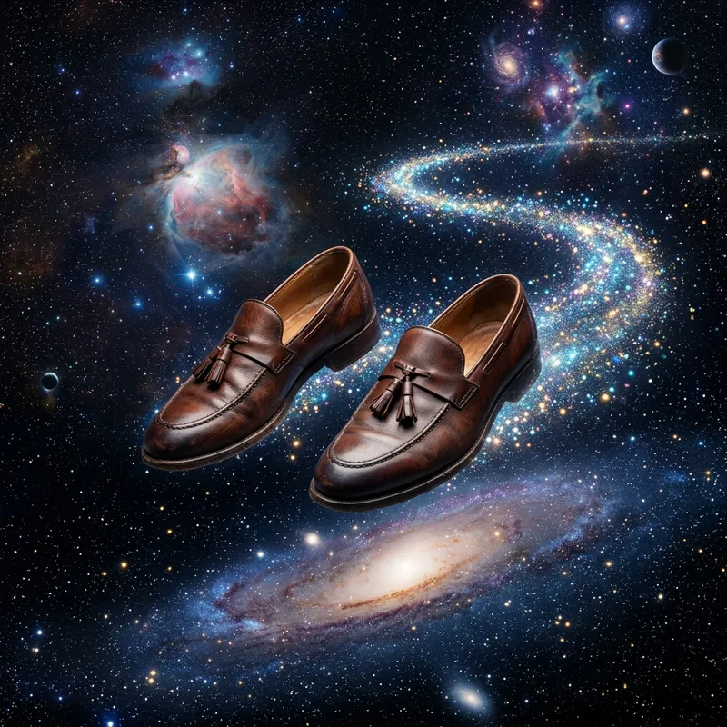 Venetian Loafers in Space: A Cosmic Fashion Statement Venetian Loafers in Space: A Cosmic Fashion Statement