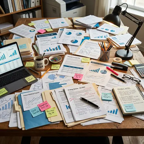 Document Overflow: Busy Work Environment Visual