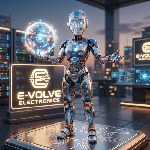 Humanoid Robotic Figure for Electronic Website