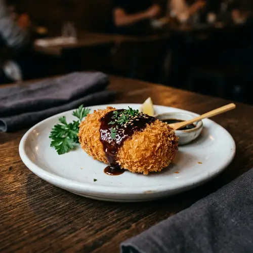 Delicious Shrimp Croquette with Soy Sauce