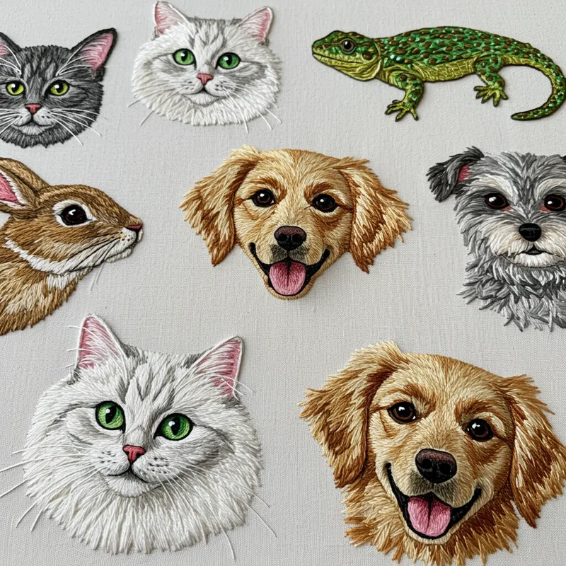 Embroidered Pets: Unique Art Designs