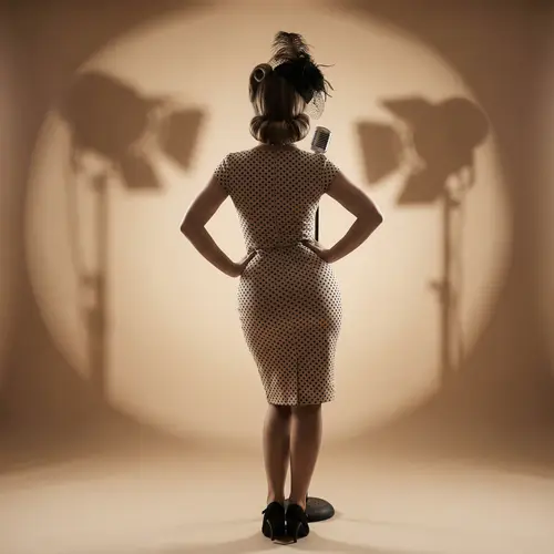 Vintage-Inspired Glamour: Hourglass Silhouette Pin-Up Photography