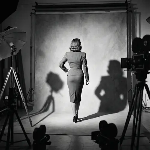 Vintage Pin-Up Photography: Hourglass Woman Portrait