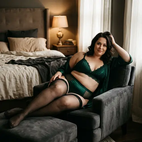 Seducing Lingerie: Curvy Female Elegance