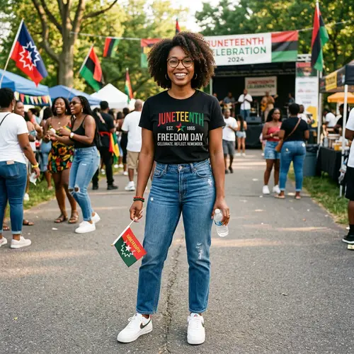 Stylish Juneteenth Tee for Empowered Women