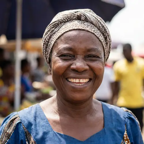 Beautiful African Lady with a Bright Smile