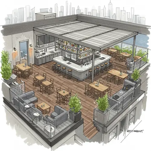 Rooftop Bar Restaurant Design Ideas