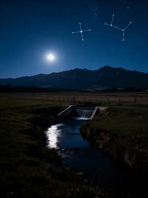 Stunning Southern Sky Over Serene Landscape