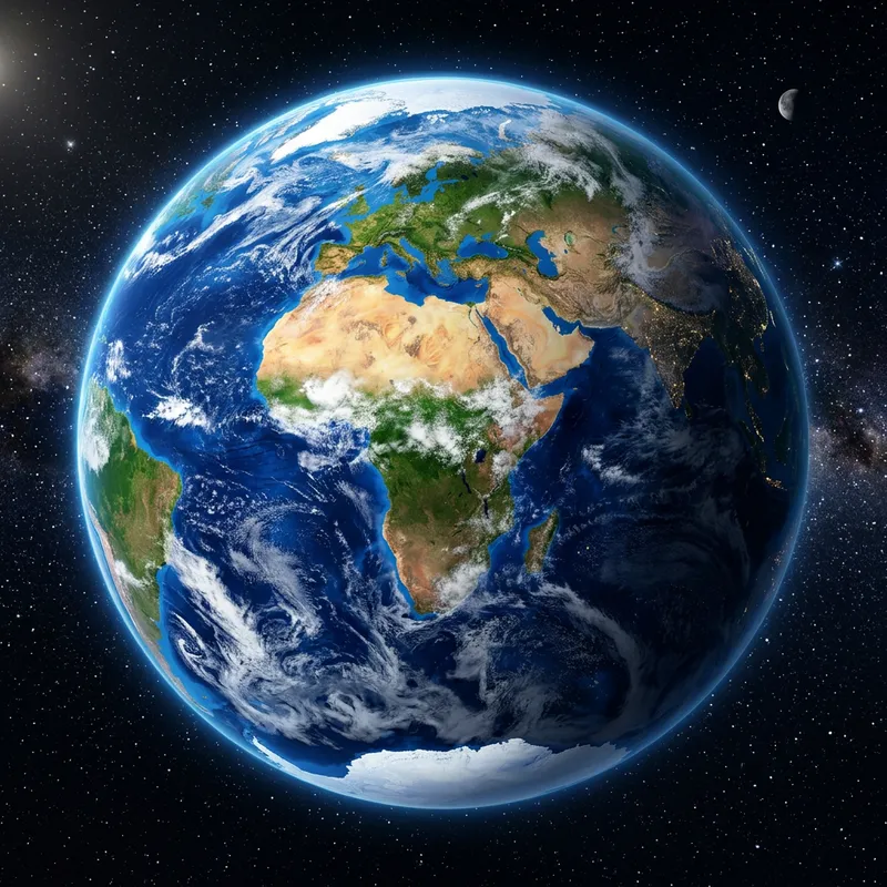 Stunning Earth Illustration from Space