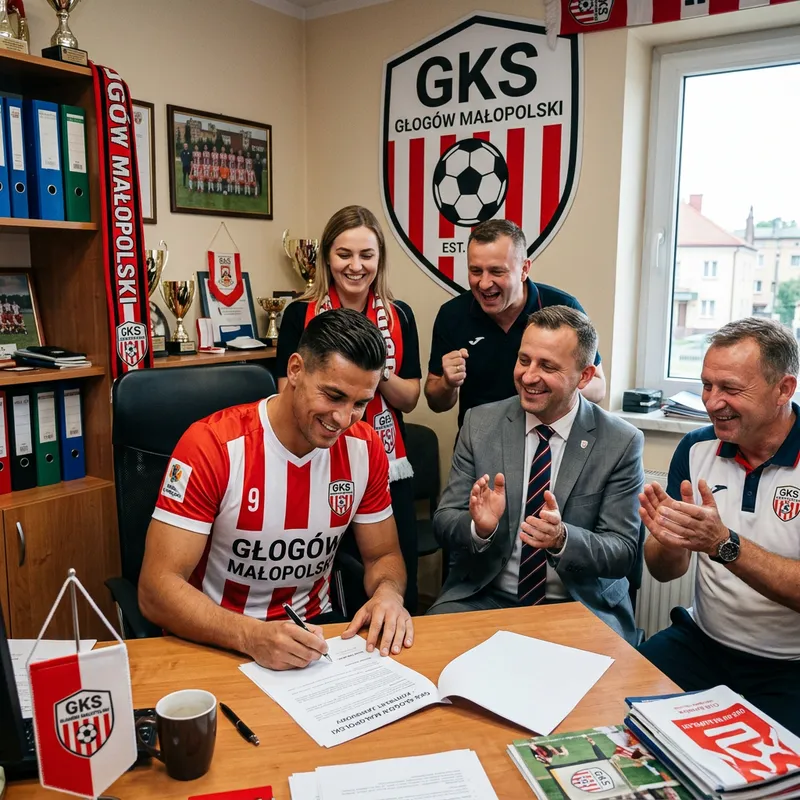 Cristiano Ronaldo Signing Contract in Głogowa Małopolski