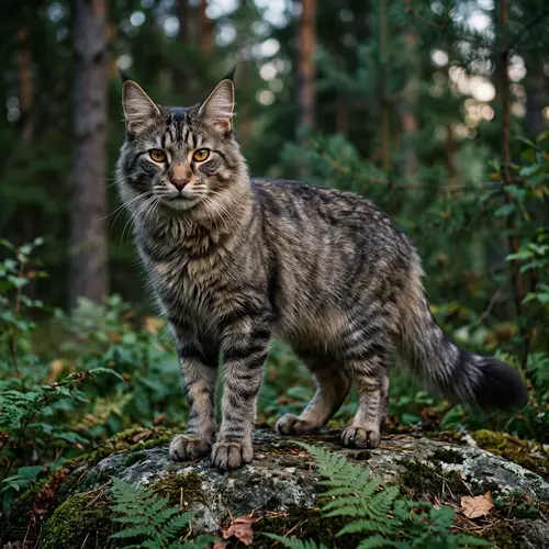 Cat Wolf Hybrid Creature Design | Unique Feline-Wolf Mix