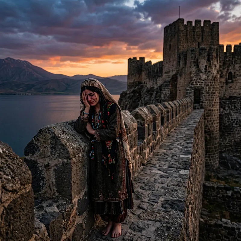 Tragic Suicide of a Kurdish Woman at Ancient Van Castle