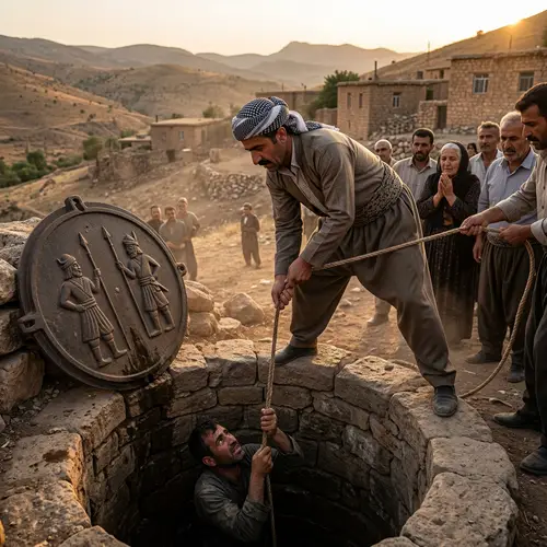 Heroic Kurdish Man Rescues Another from Wellhole