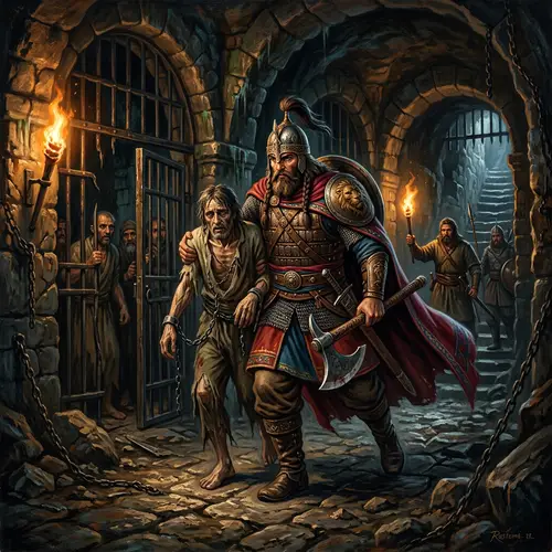 Kurdish Hero Rustemê Zal Rescues Prisoner in Ancient Times