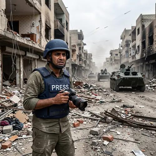 Impact of Bombs on Street | Journalist Captures Chaos