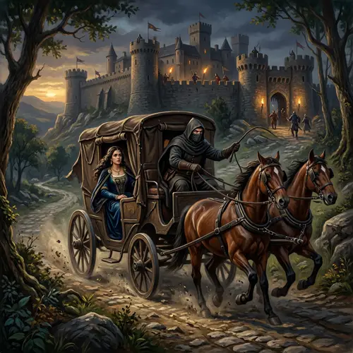 Medieval Escape: Caucasian Man & Hispanic Princess