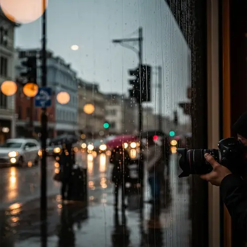 Rainy Day Coffee Shop Views