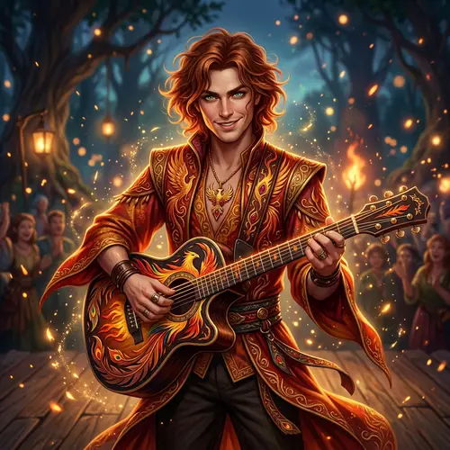 Fiery Elegance: The Charismatic Phoenix Player