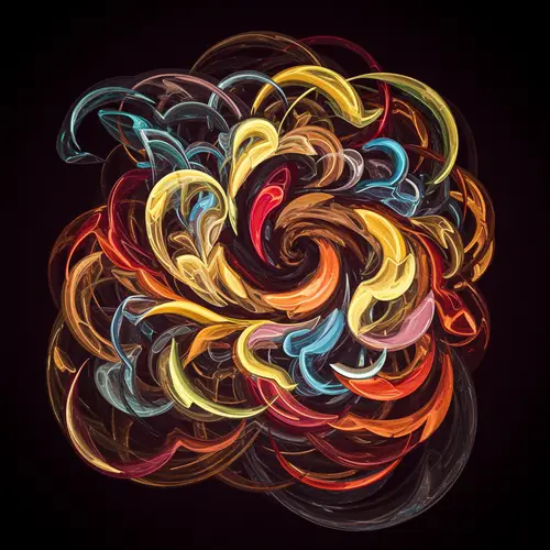 Swirling Abstract Art on True Love