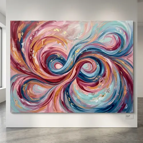 Swirling Abstract Art on True Love