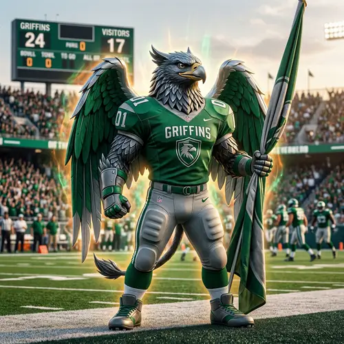 Strong Mascot for a Fictional Football Team | Team Spirit Icon