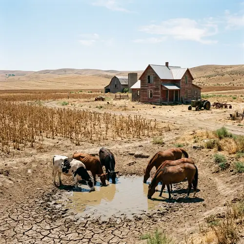Drought-Stricken Farm in the Northeast | Scorching Sun & Arid Land