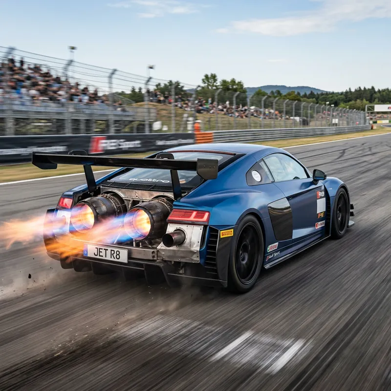 Audi R8 with Jet Engines: A Futuristic Masterpiece