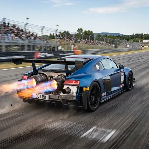 Audi R8 with Jet Engines: A Futuristic Masterpiece