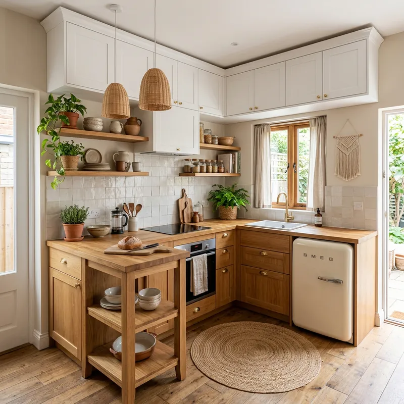 Boho Chic Functional Kitchen Design Ideas