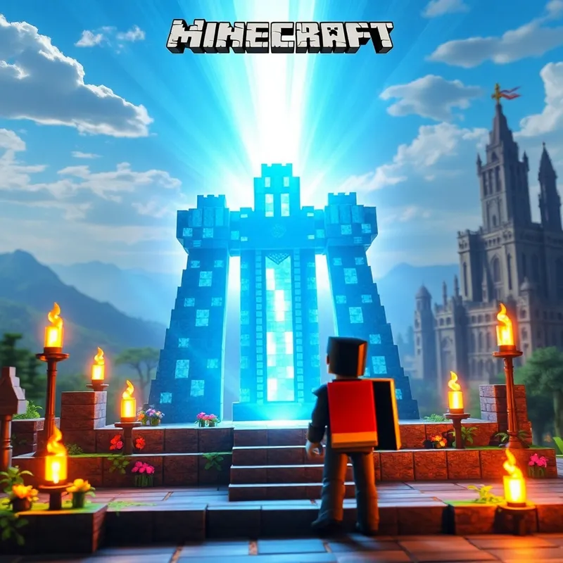 Epic Minecraft Warden Scene for YouTube Thumbnails Epic Minecraft Warden Scene for YouTube Thumbnails