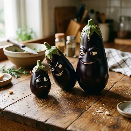 Eggplant Bullying Scene: Small Eggplant Resilience Story
