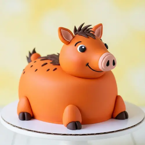 Cartoon Javelina Cake - Fun & Creative Dessert
