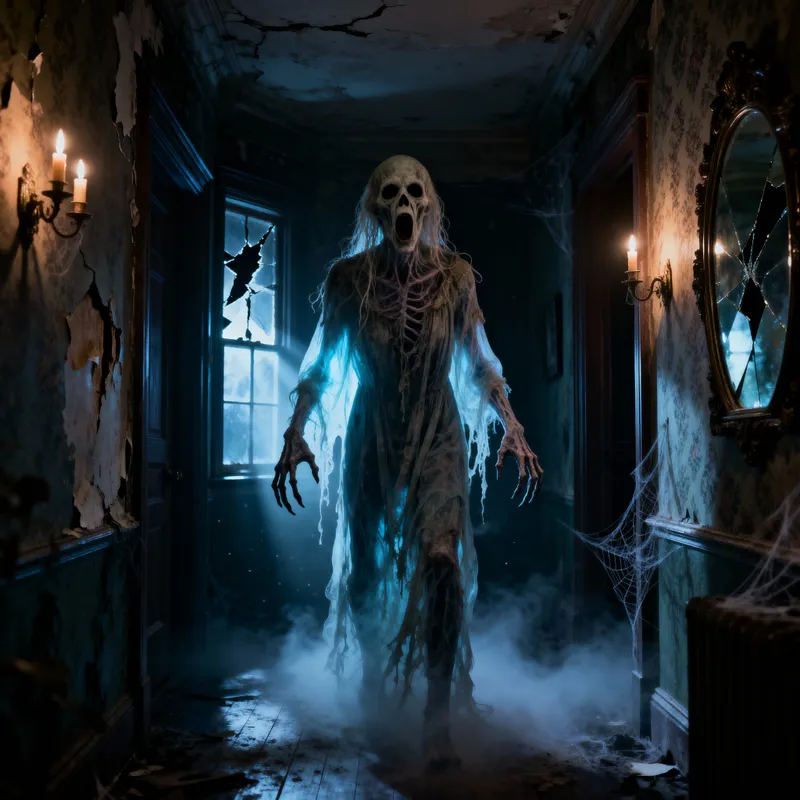 Terrifying Ghosts in Decaying Mansions