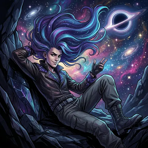 Emperor Kayn | Galaxy-Inspired Young Anti-Hero Art