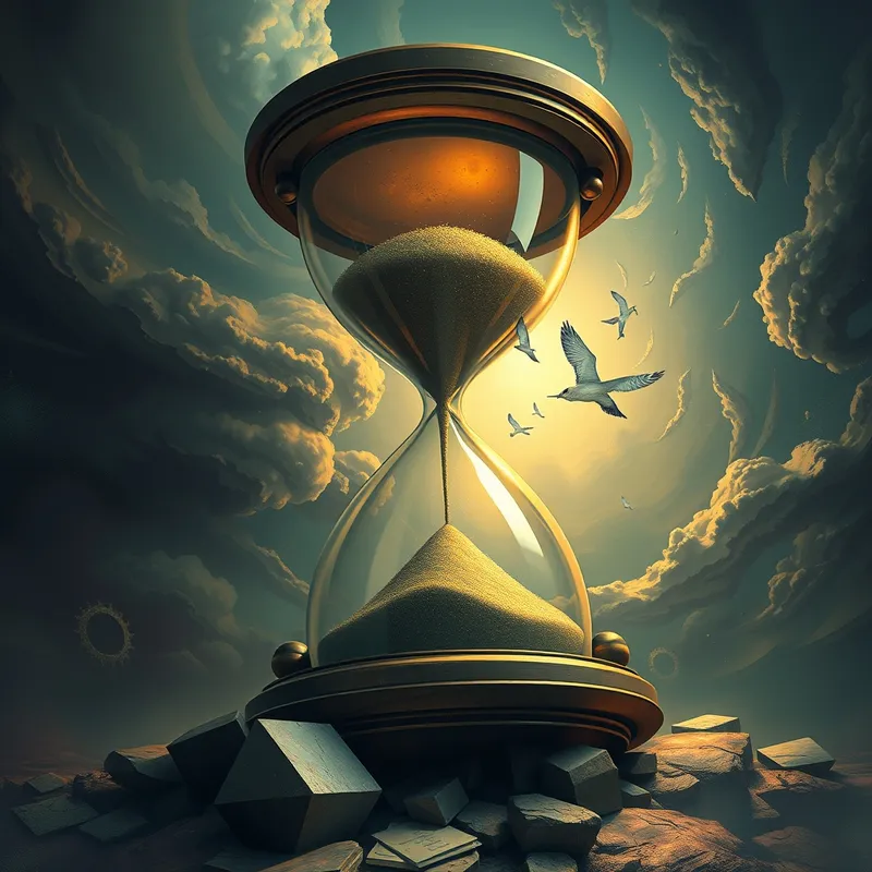 Surreal Hourglass: A Digital Art Journey Surreal Hourglass: A Digital Art Journey