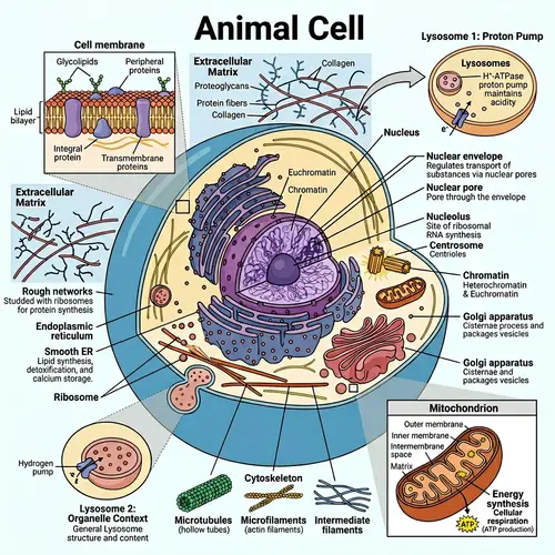 Detailed Anatomy of Animal Cell: Organelles, Structure & Function