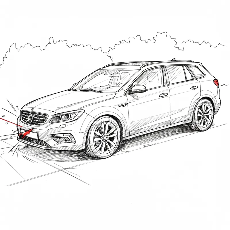 Car Damage Under Passenger Door Sketch Car Damage Under Passenger Door Sketch