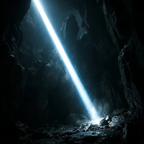 Intense Beam of Light in Mysterious Realm