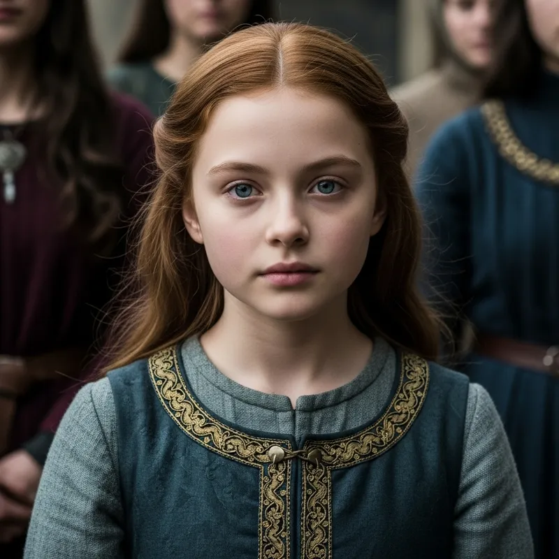 Medieval Beauty: Young Girl from the Tully Family