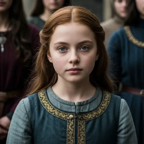 Medieval Beauty: Young Girl from the Tully Family