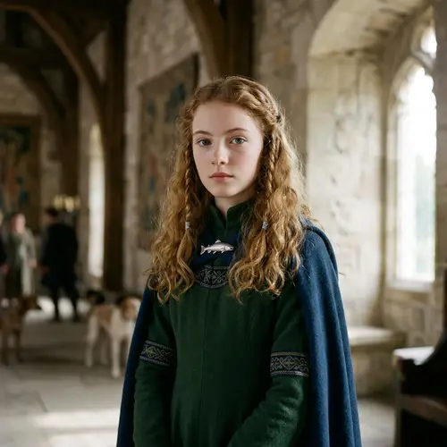 Medieval Beauty: Young Girl from the Tully Family